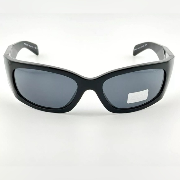 Prada Symbole Sunglasses SPRA14 Polished Black Frame and Gray Lenses UNISEX! New - Picture 8 of 16